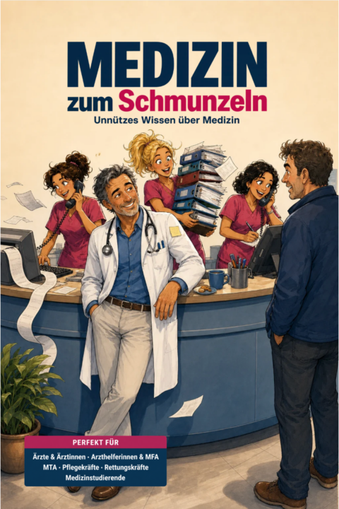 Cover von Medizin zum Schmunzeln – Unnützes Wissen über Medizin